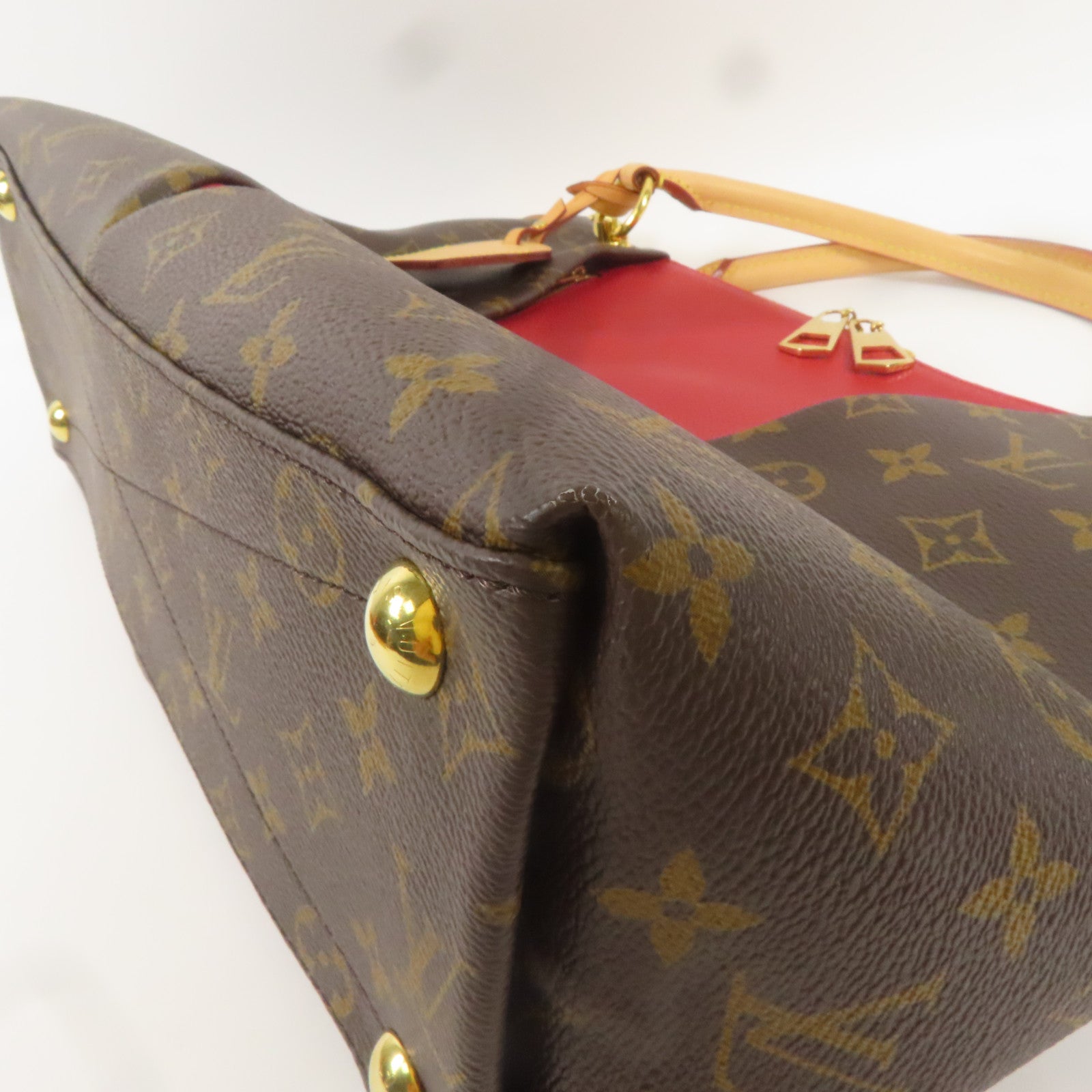 LOUIS VUITTON LV GHW V Tote MM 2way Shoulder Bag M43957 Monogram Cerise