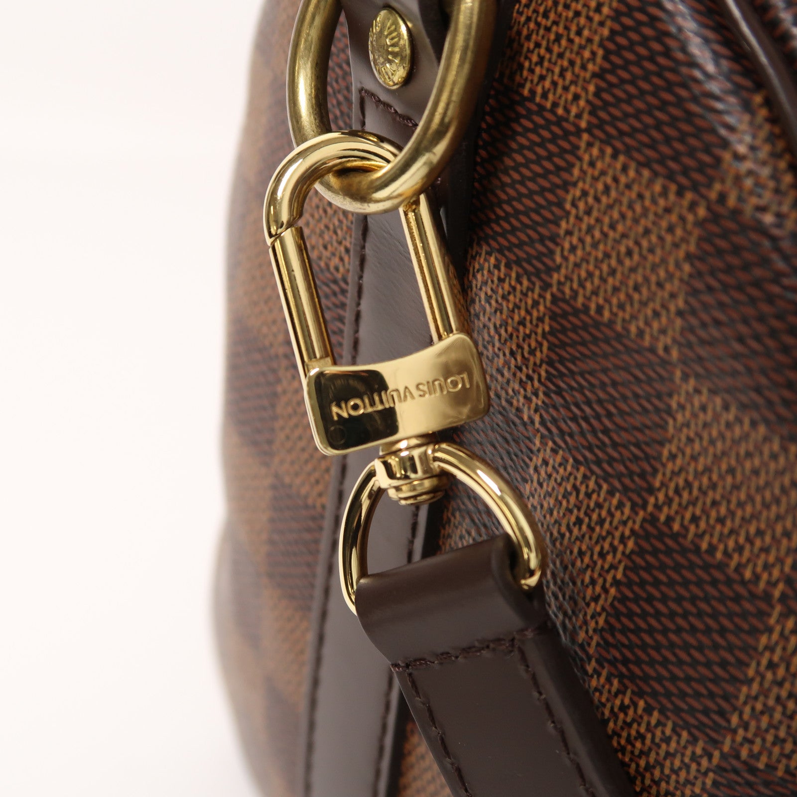 LOUIS VUITTON Damier Speedy Bandouliere 25金扣手挽肩背兩用袋