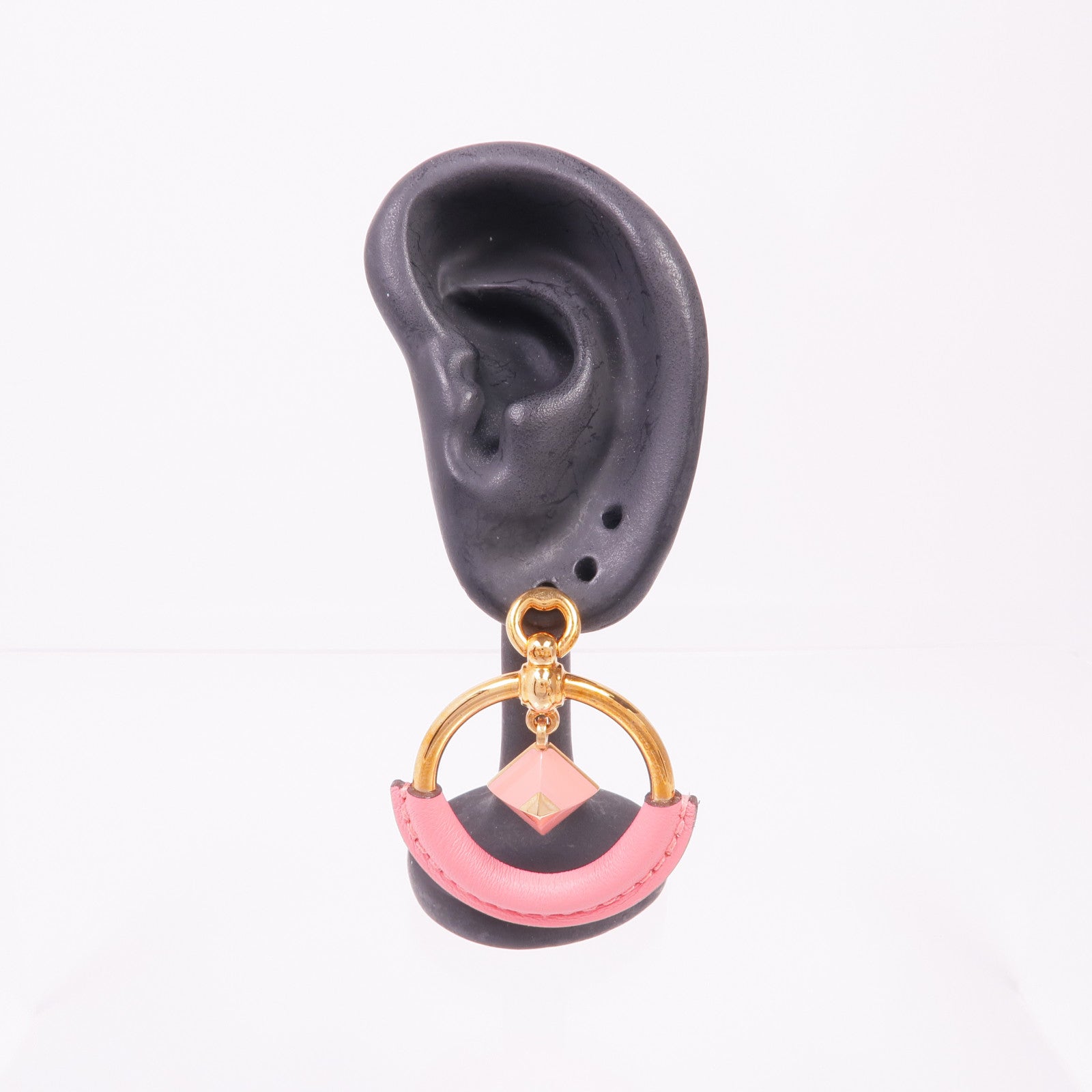 HERMES 金屬/皮革Earrings耳環