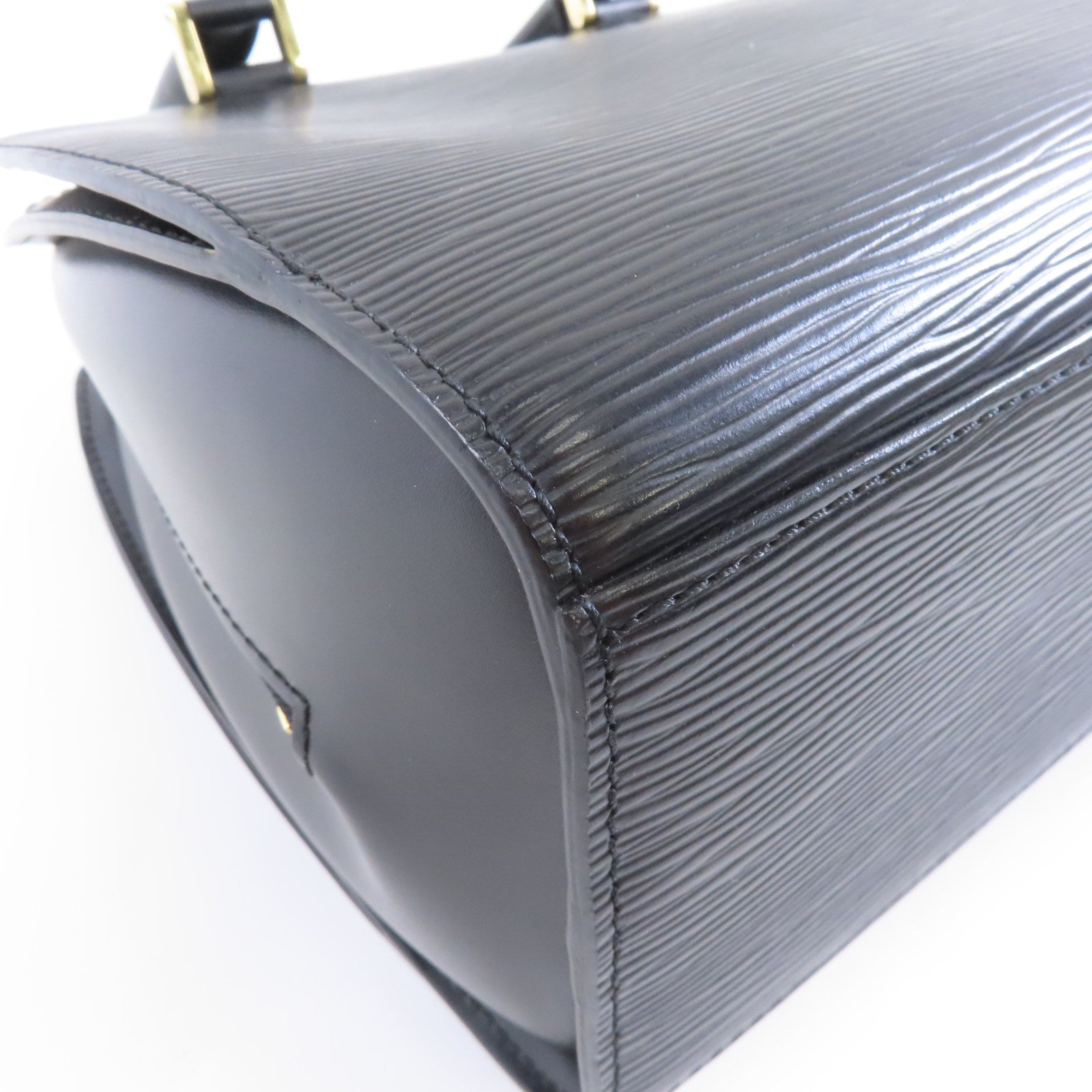 LOUIS VUITTON Epi Ponneuf金扣手挽袋黑色