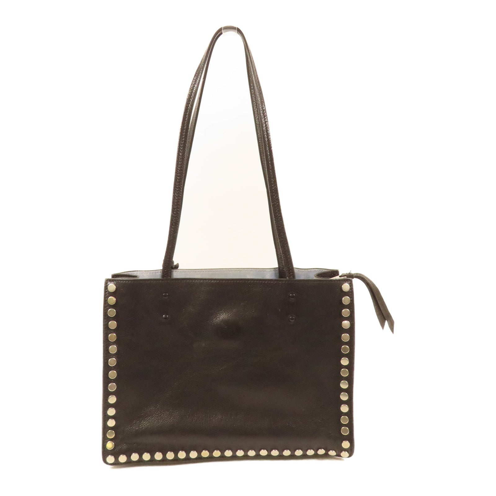 PRADA 牛皮皮革Etiquette銀扣肩背袋