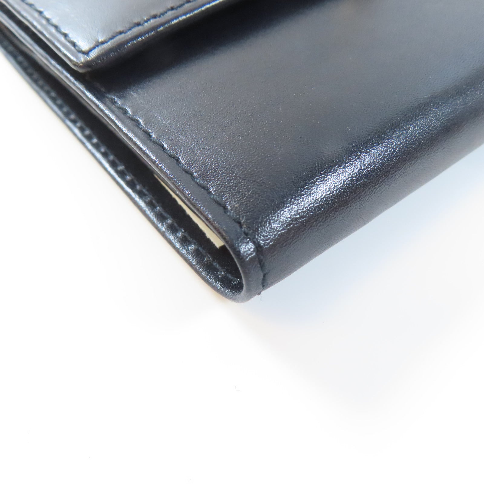 Salvatore Ferragamo 羊皮皮革Wallet金扣錢包黑色