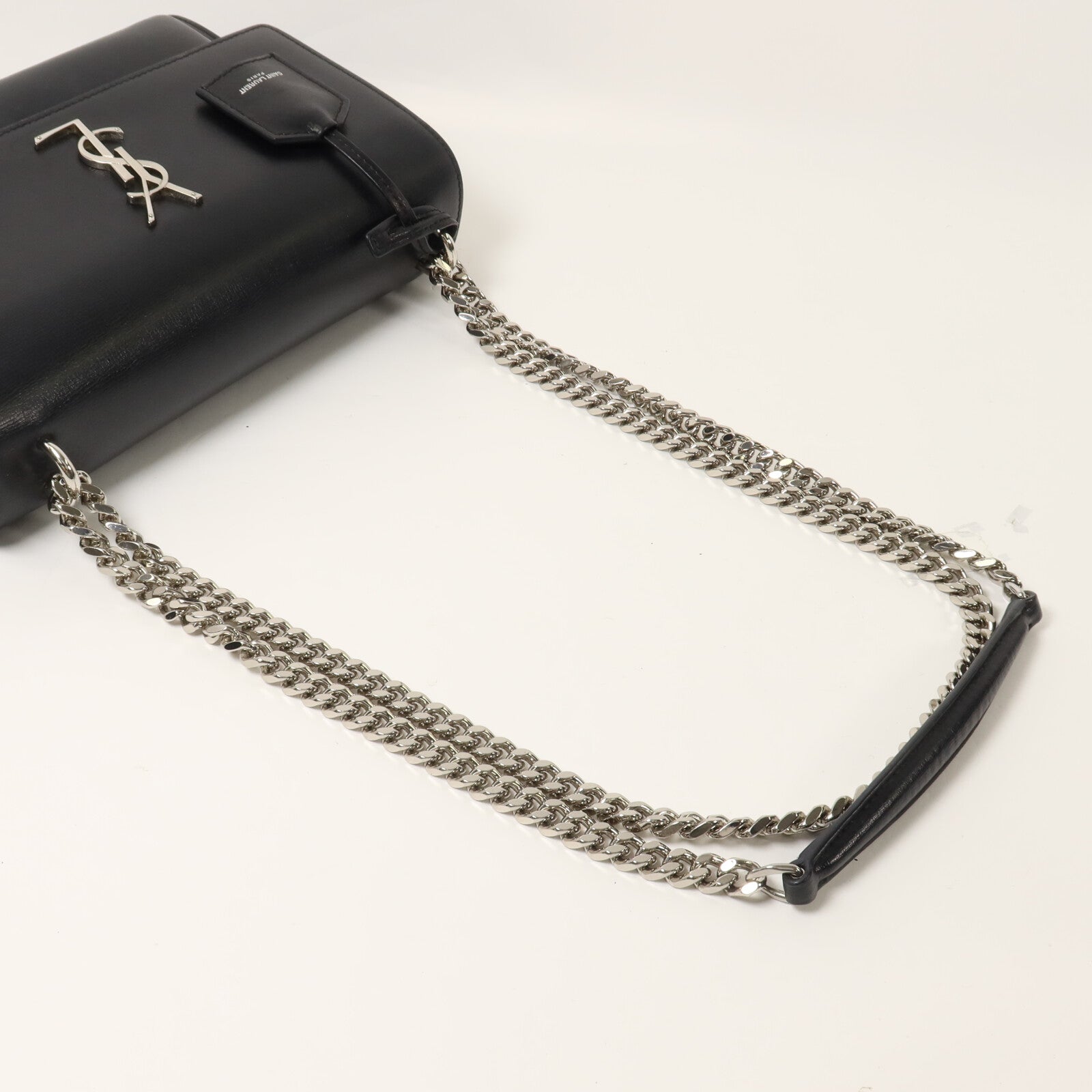 SAINT LAURENT 牛皮皮革Sunset Medium鏈帶肩背袋