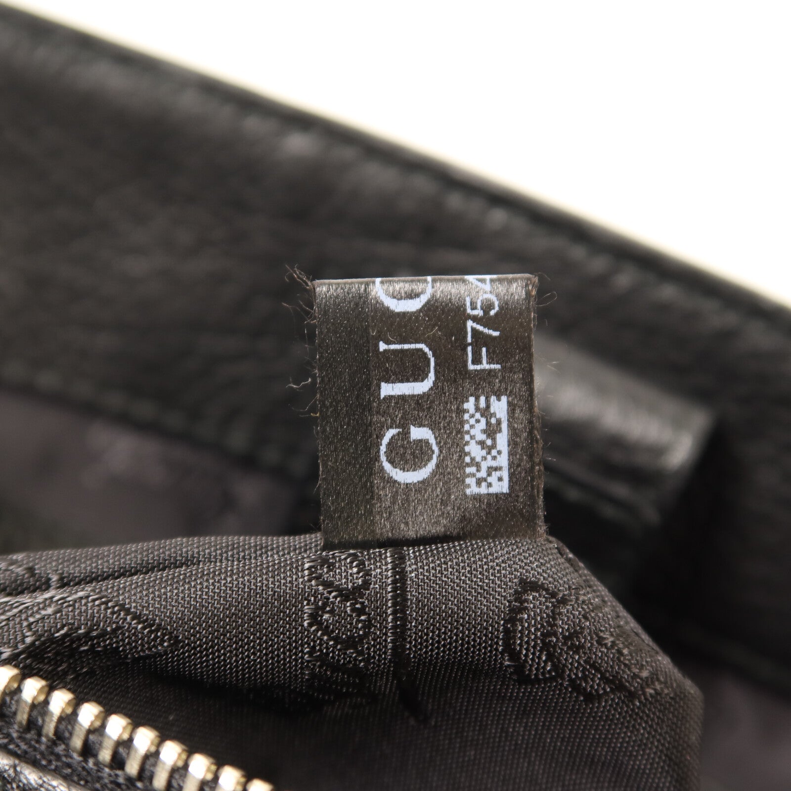 GUCCI 尼龍/牛皮皮革Tote Bag銀扣手挽袋