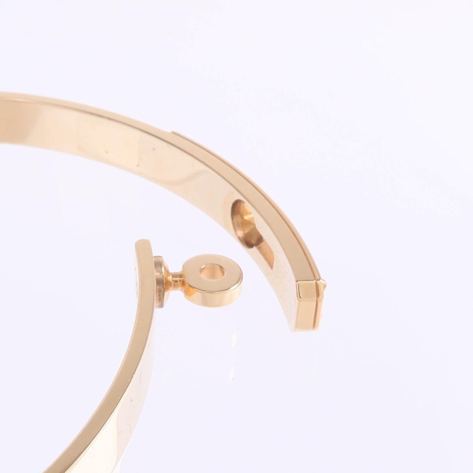 HERMES 18K玫瑰金Kelly Bracelet鑽石手鐲