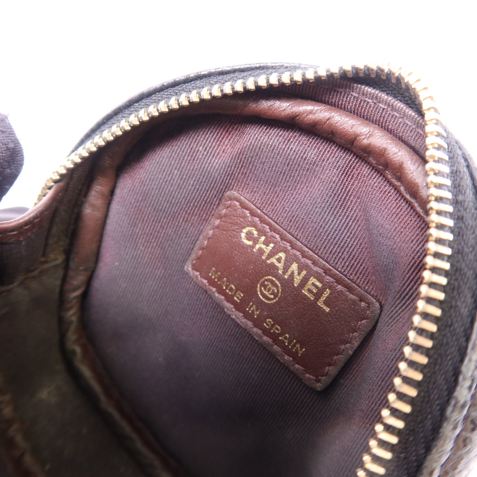 CHANEL 牛皮皮革Coin Case金扣零錢包