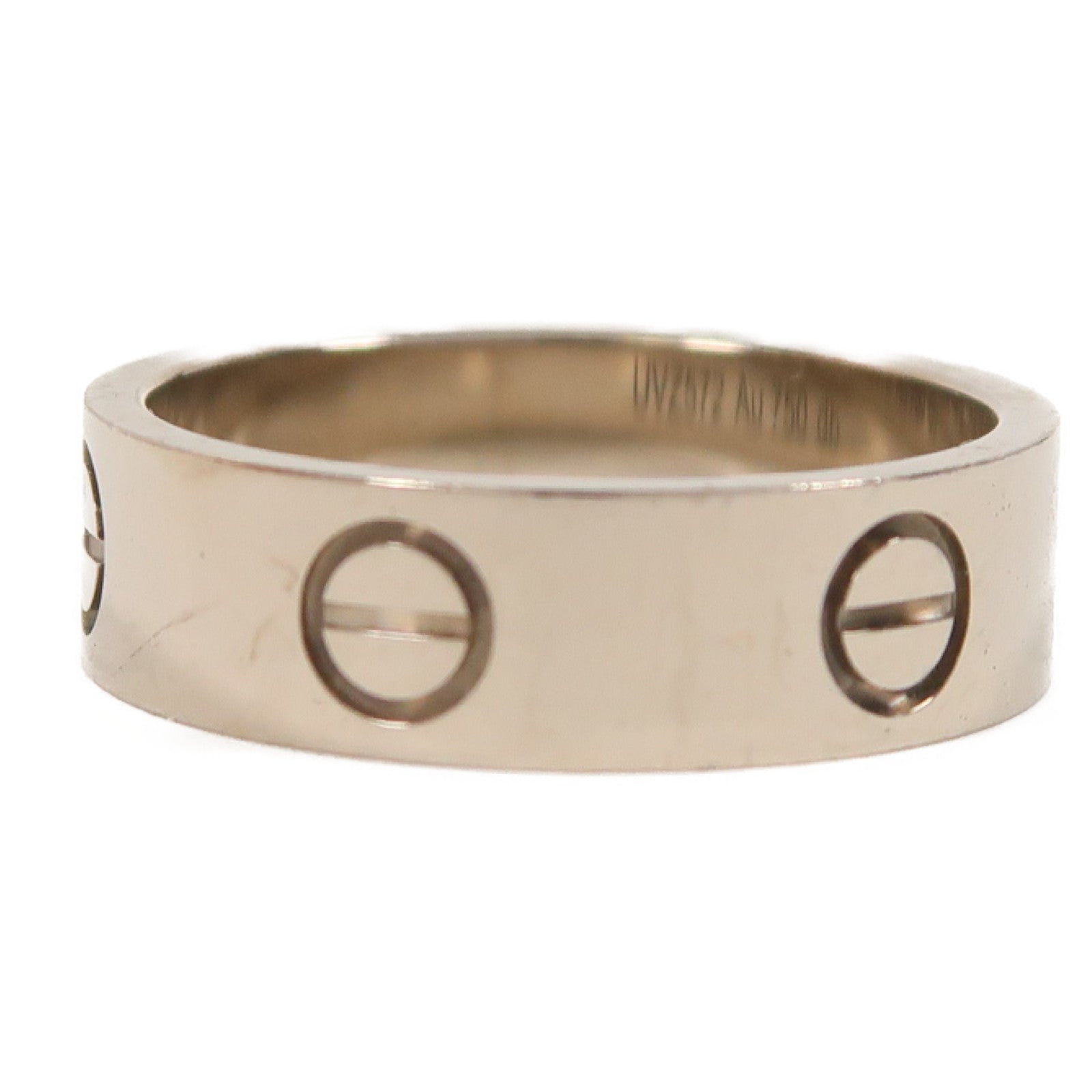 CARTIER 18K白金Love Ring戒指Cartier#54/US#6.75