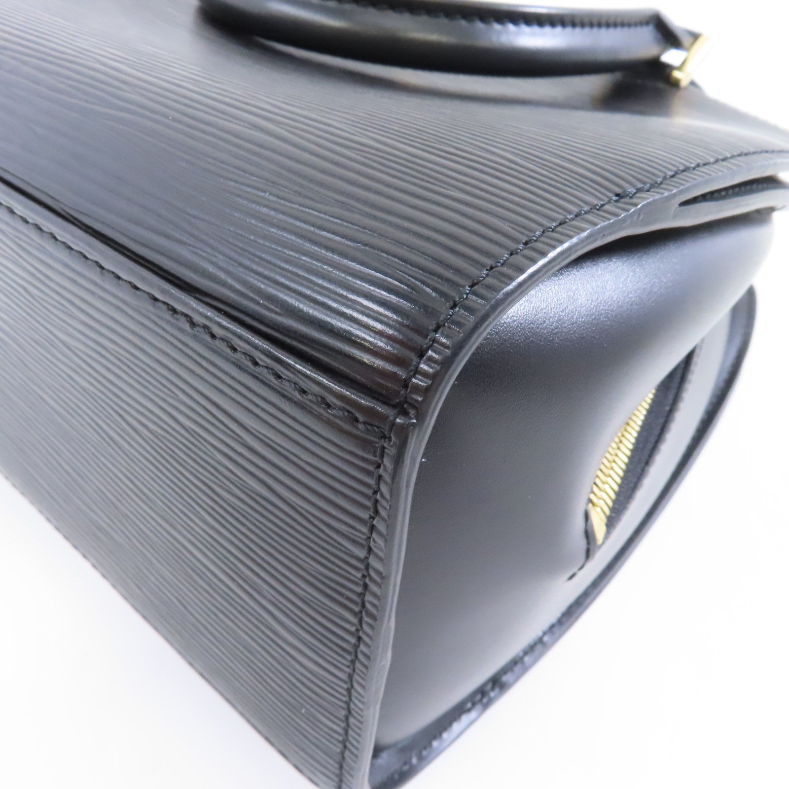 LOUIS VUITTON Epi Ponneuf金扣手挽袋黑色
