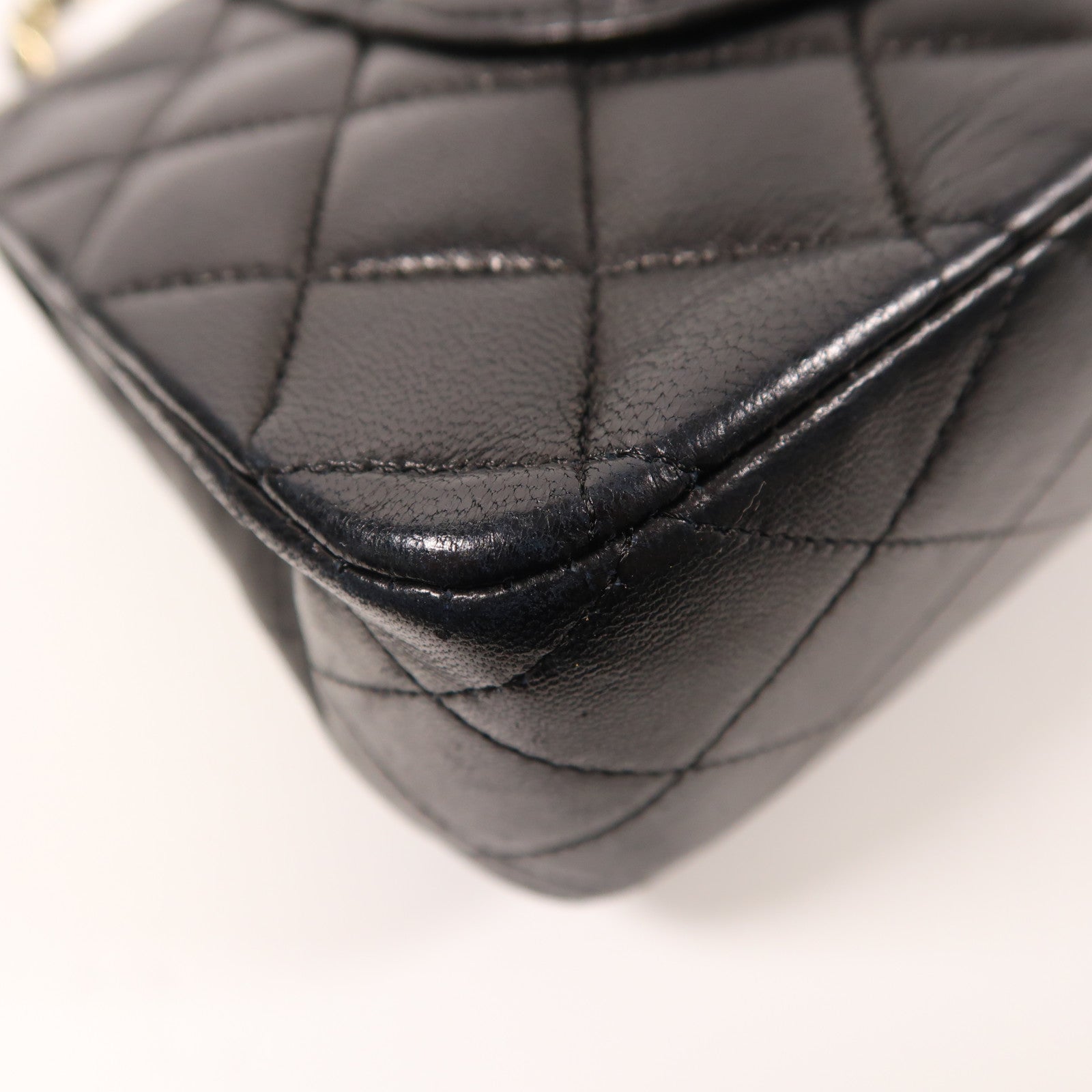 CHANEL 羊皮皮革Classic 25金扣鏈帶肩背袋