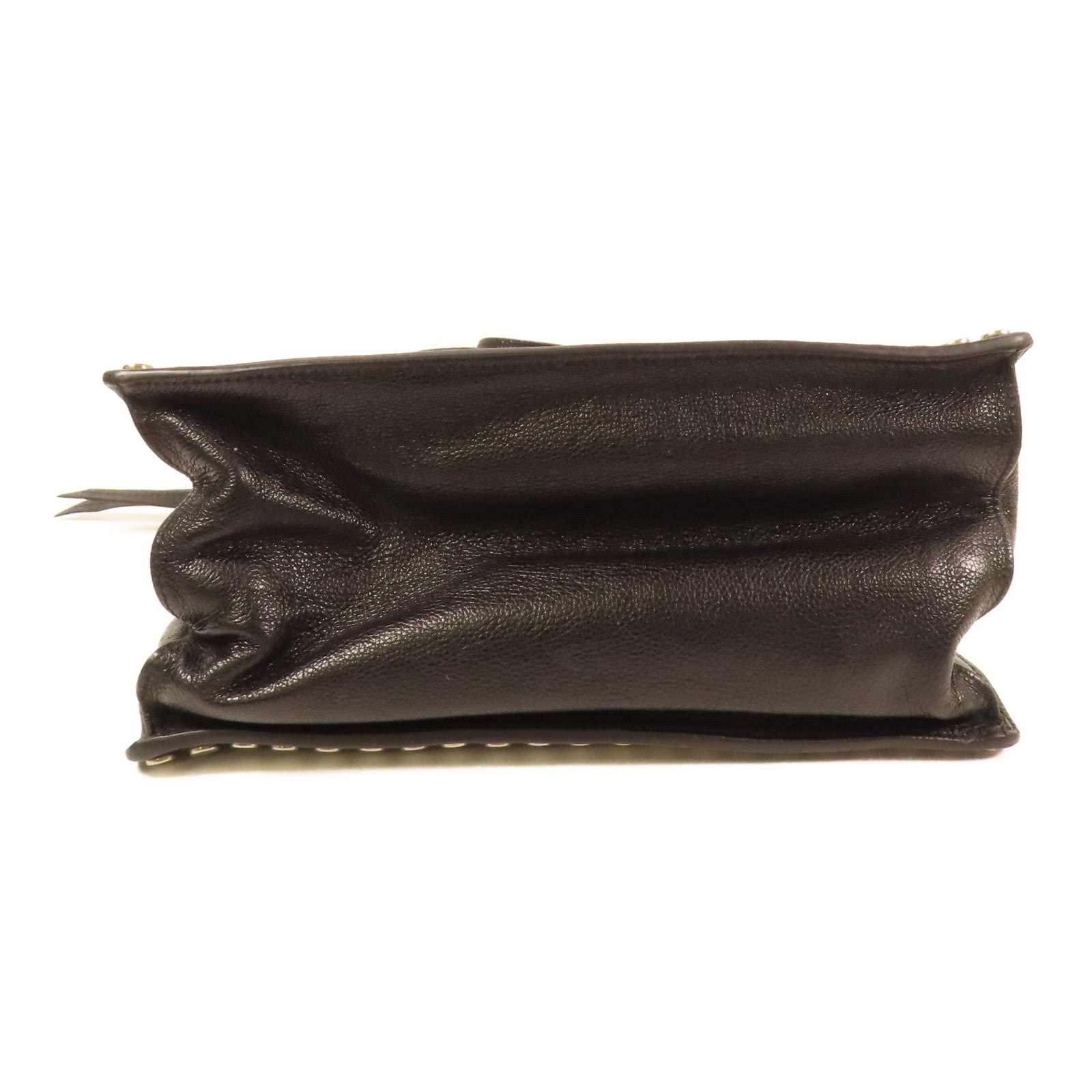 PRADA 牛皮皮革Etiquette銀扣肩背袋