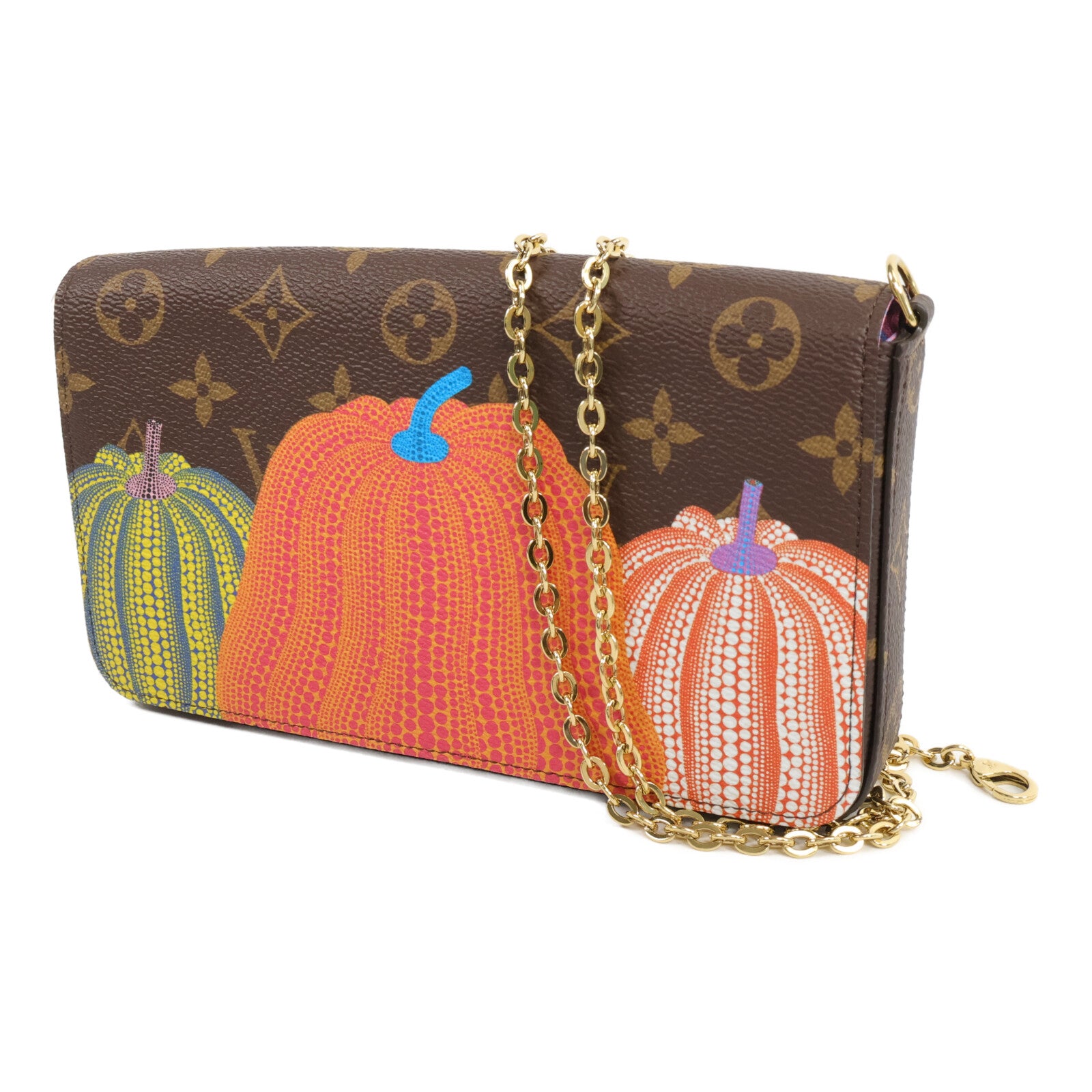 LOUIS VUITTON Monogram LV x YK Felicie Pochette 鏈帶肩背袋