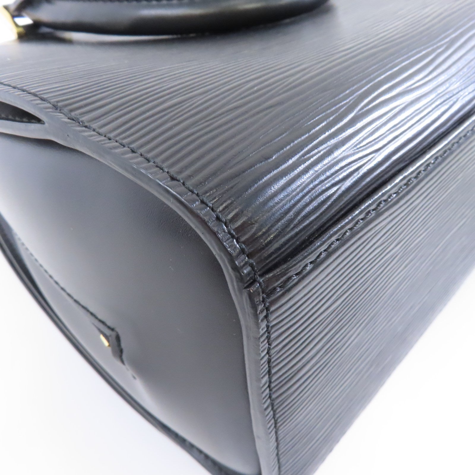 LOUIS VUITTON Epi Ponneuf金扣手挽袋黑色