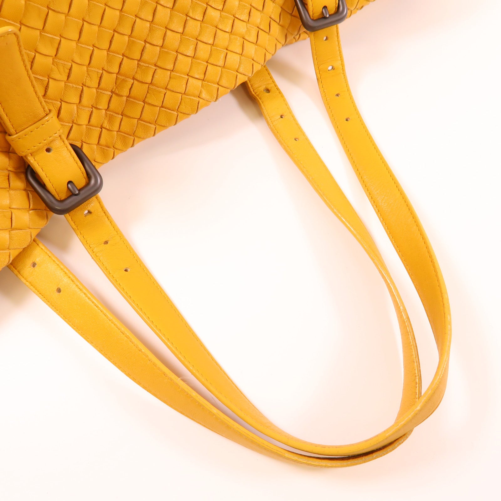 BOTTEGA VENETA BV Tote Bag Lambskin Leather Yellow