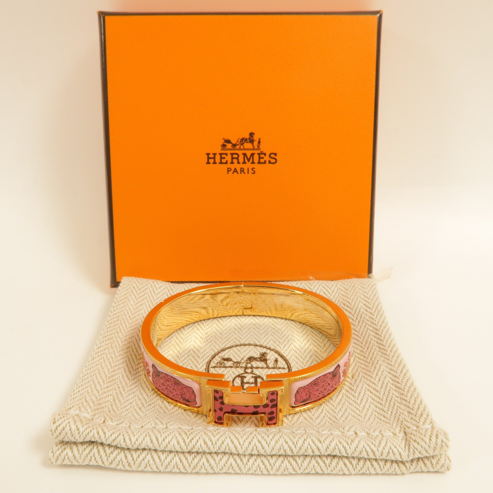 HERMES 金屬/琺瑯Clic H手鐲