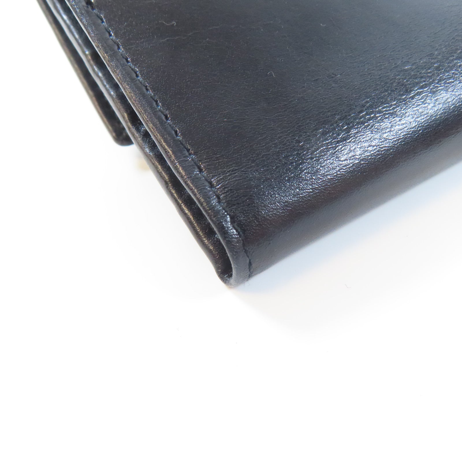 Salvatore Ferragamo 羊皮皮革Wallet金扣錢包黑色