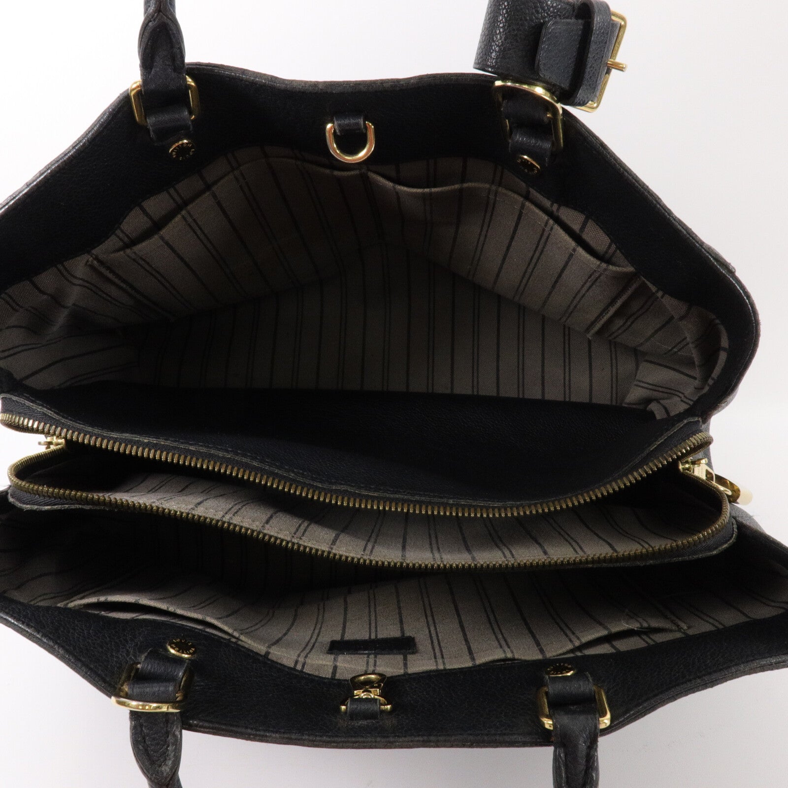 LOUIS VUITTON Monogram Empreinte Montaigne MM手挽肩背兩用袋