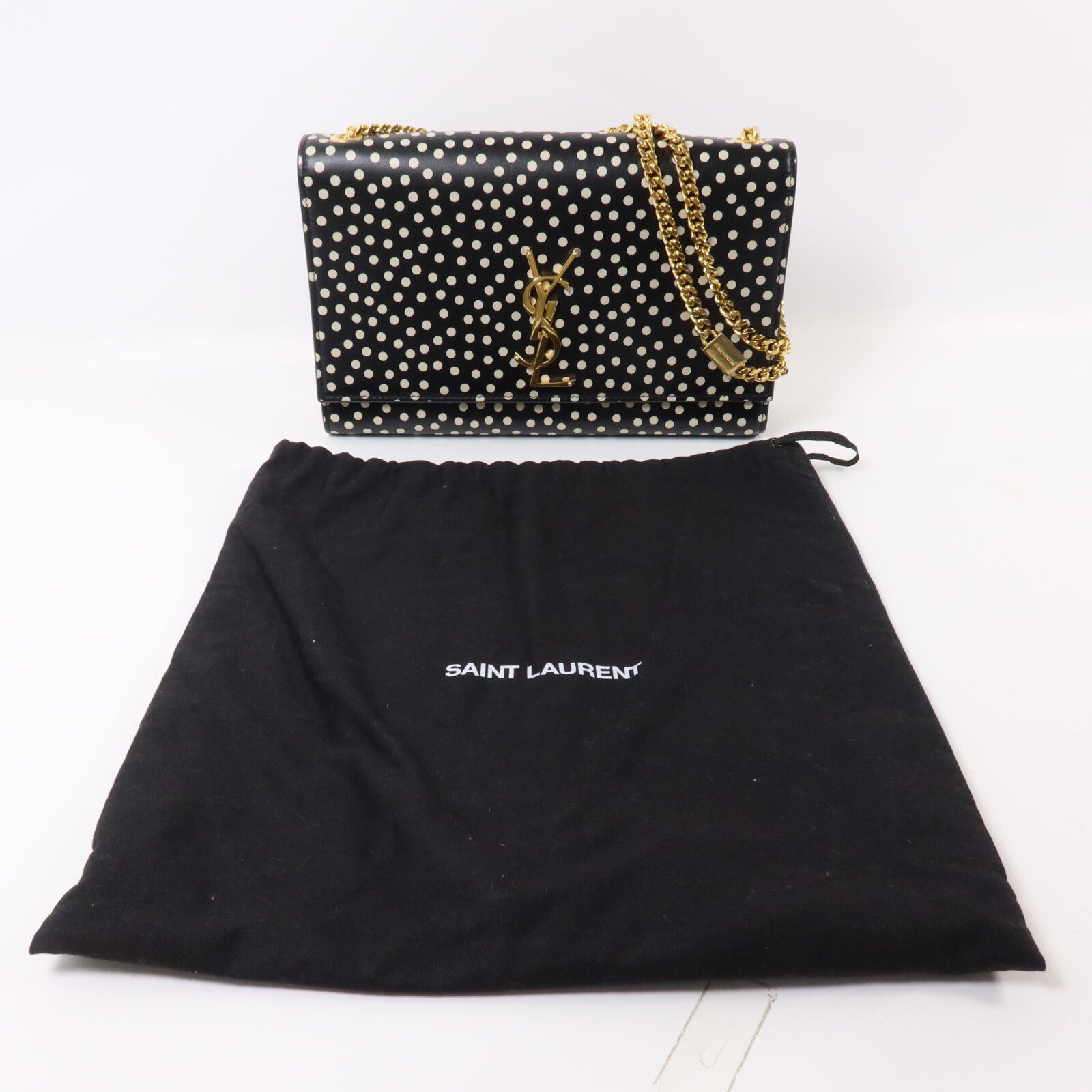 SAINT LAURENT 牛皮皮革Medium Kate鏈帶肩背袋