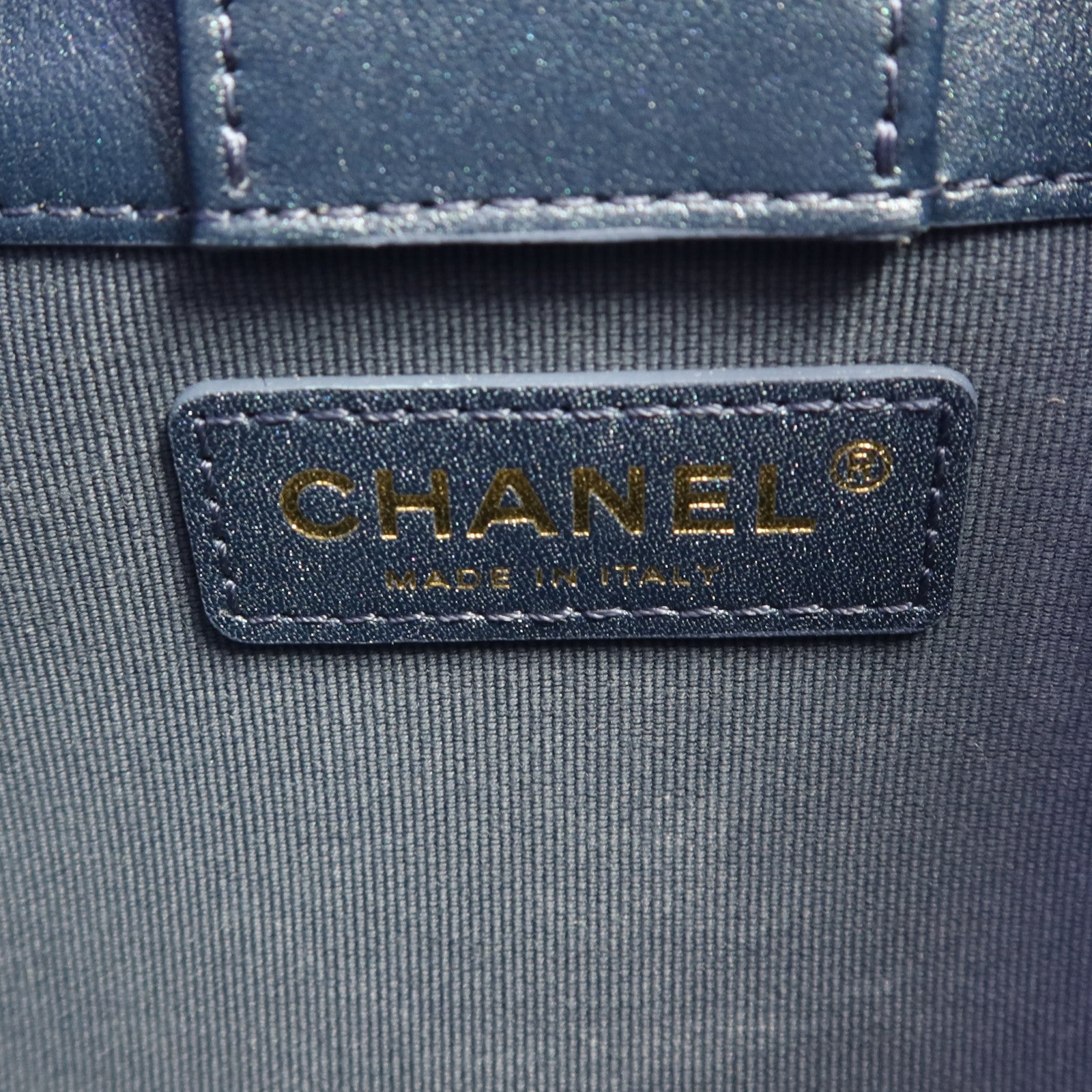 CHANEL 牛仔布Hobo Bag金扣鏈帶手挽肩背兩用袋