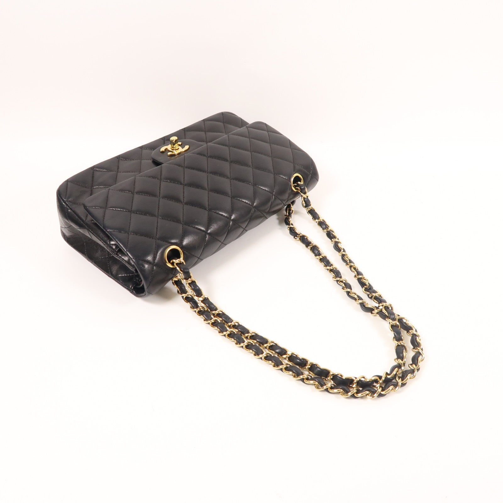 CHANEL 羊皮皮革Classic 25金扣鏈帶肩背袋