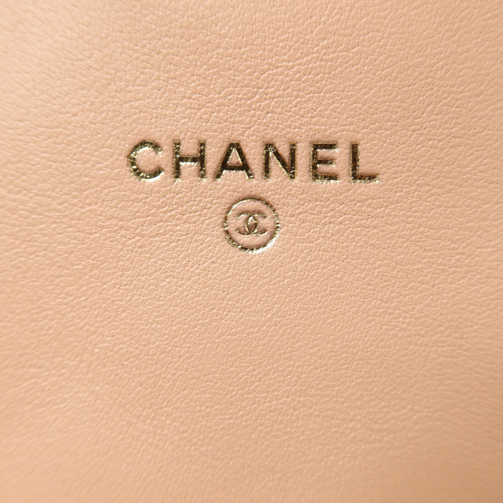 CHANEL 羊皮皮革Chain Shoulder金扣鏈帶肩背袋