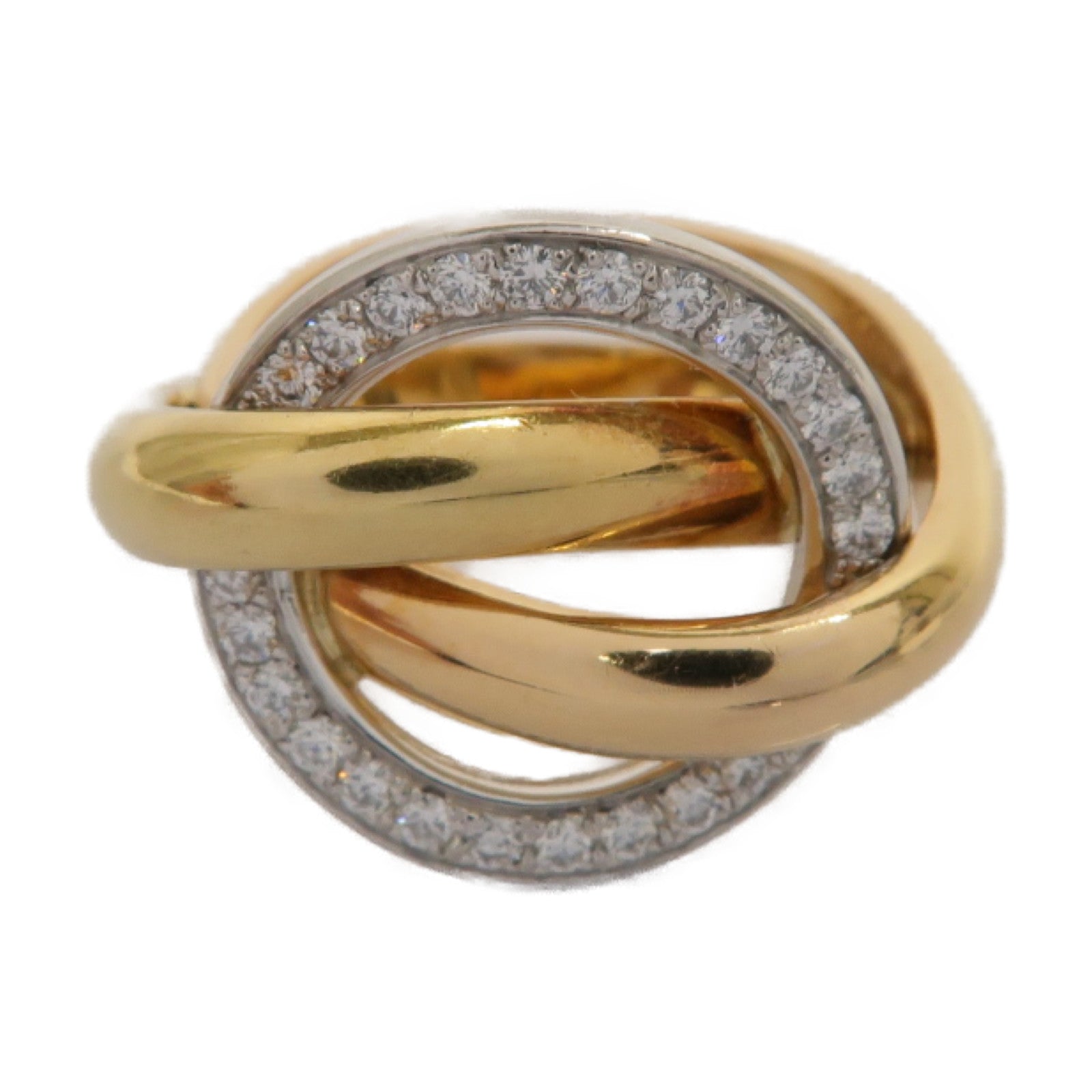 CARTIER **【激減優惠】18K黄金/玫瑰金/白金Ring戒指Cartier#51 US#5.5