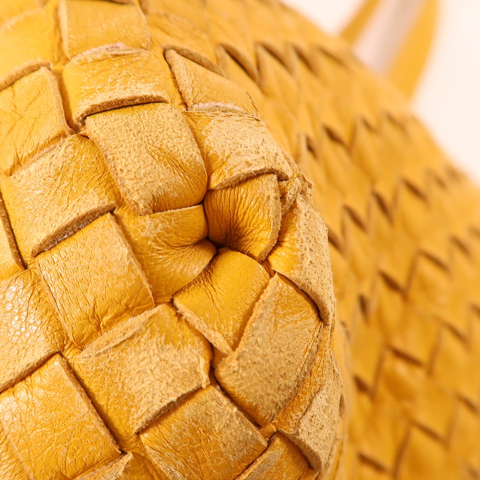 BOTTEGA VENETA BV Tote Bag Lambskin Leather Yellow