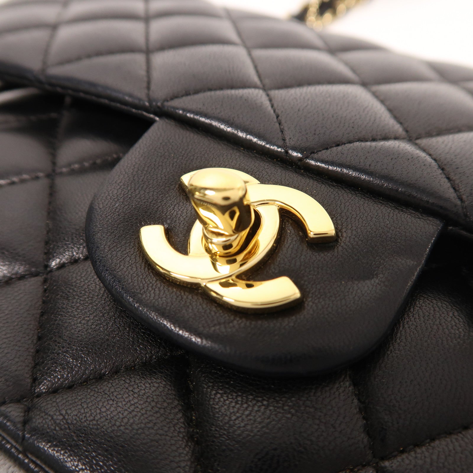 CHANEL 羊皮皮革Classic 25金扣鏈帶肩背袋