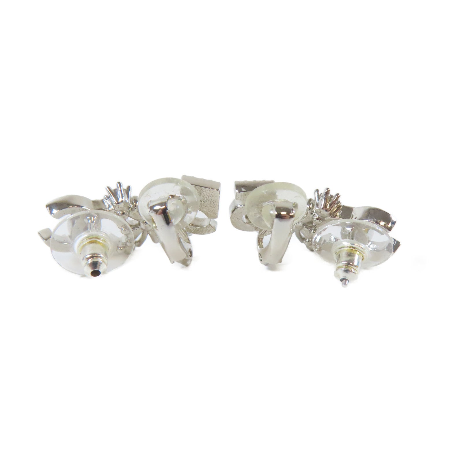 CHANEL 金屬Earrings耳環銀色