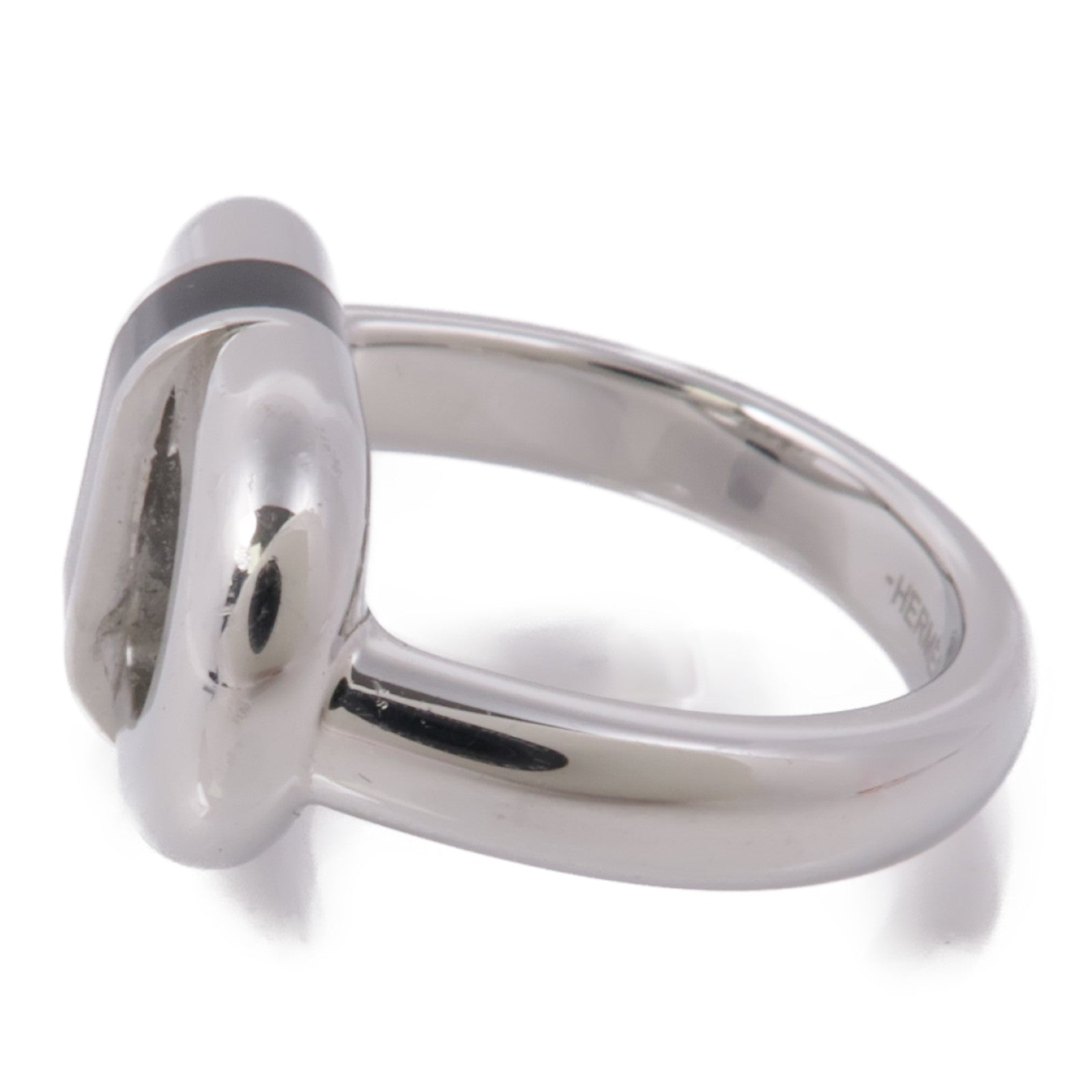 HERMES 金屬Maillon Ring戒指US#8.5
