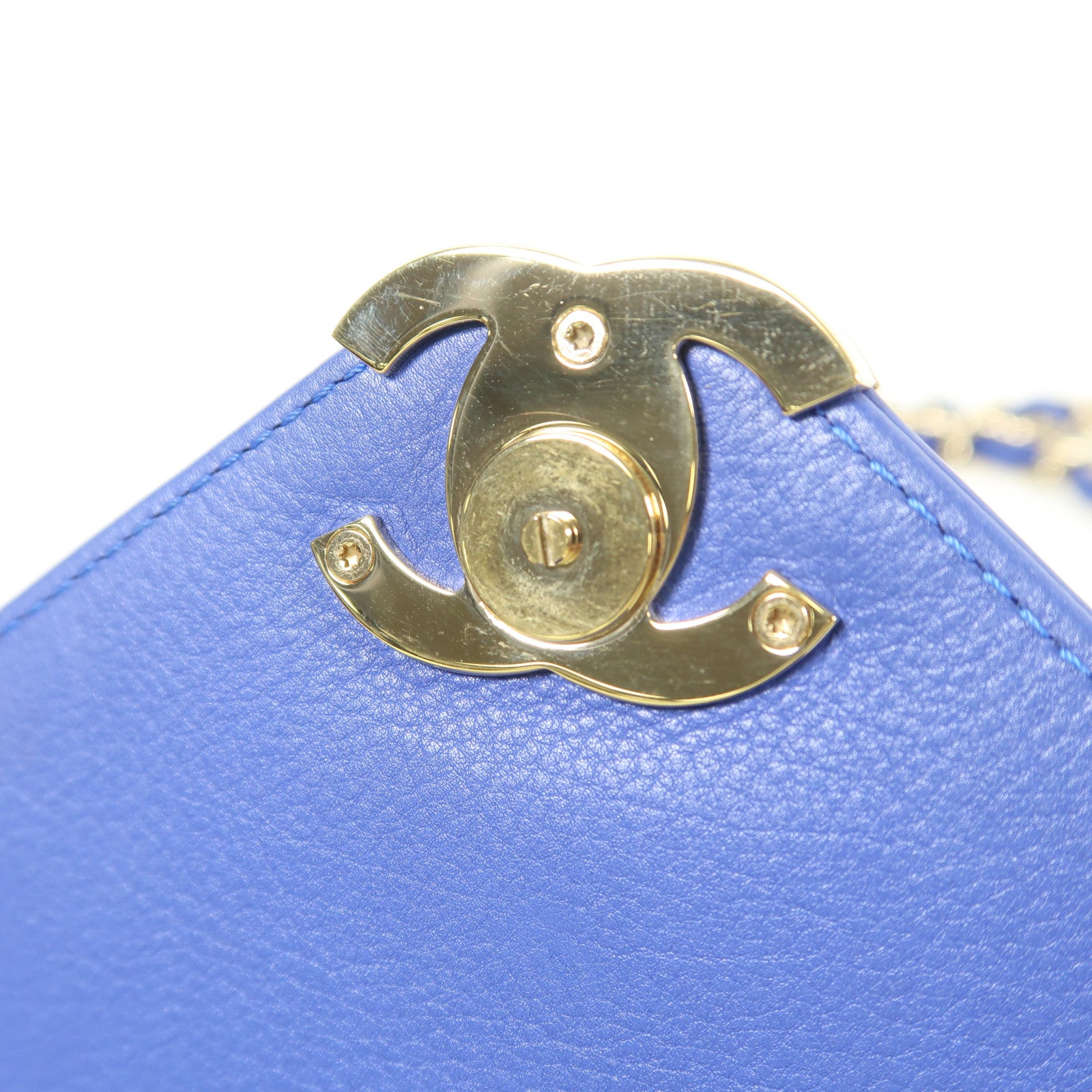 CHANEL 【激減優惠】羊皮皮革Chain Shoulder Bag金扣鏈帶肩背袋