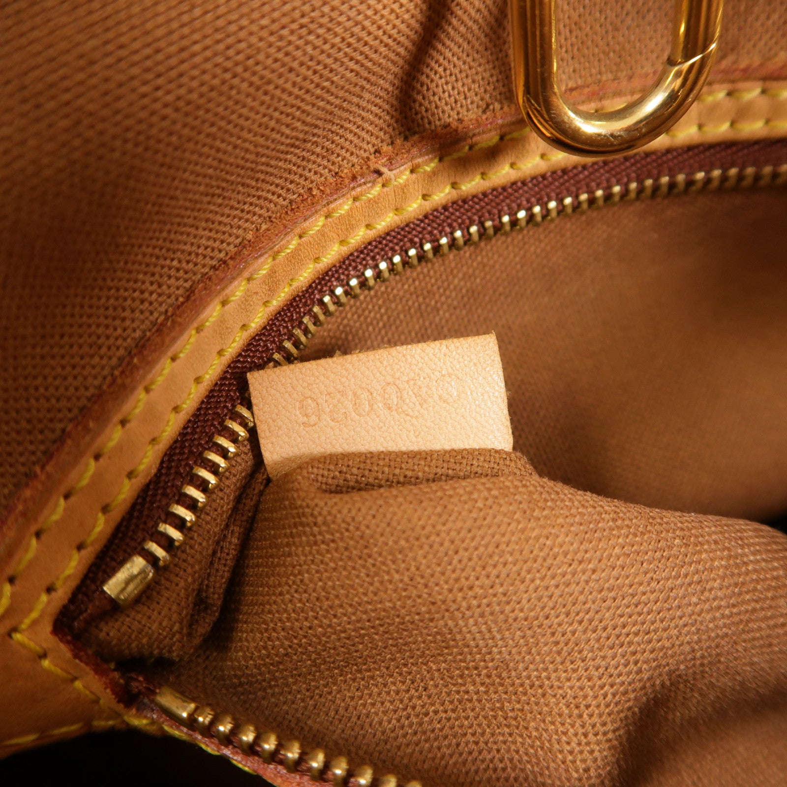 LOUIS VUITTON Monogram Batignolles金扣肩背袋棕色