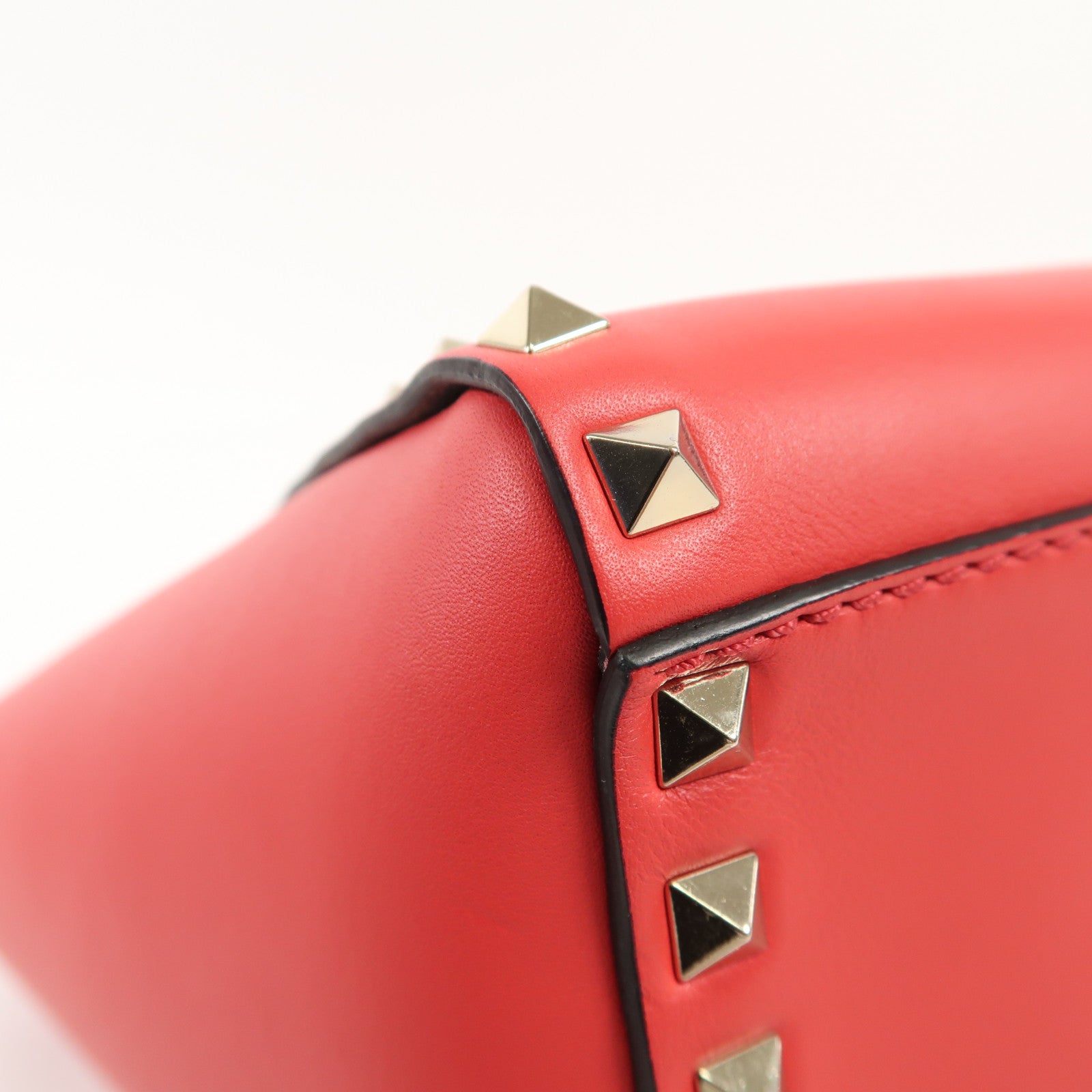 Valentino 牛皮皮革Shoulder Bag金扣手挽肩背兩用袋