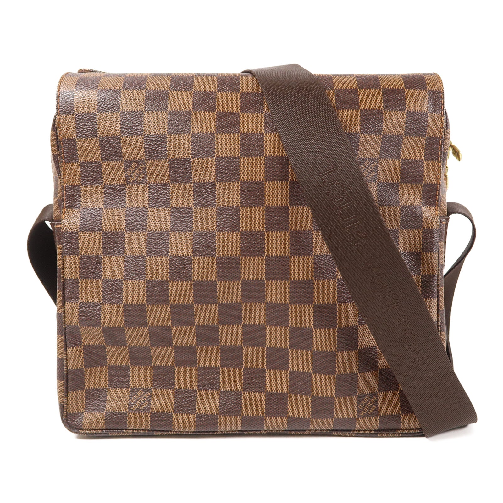 LOUIS VUITTON Damier Naviglio金扣肩背袋