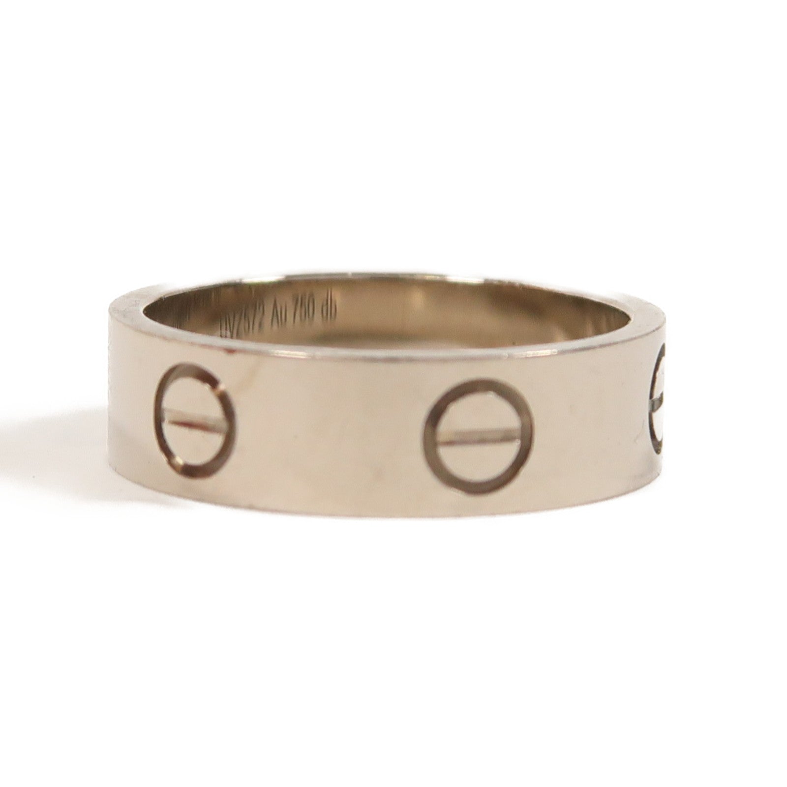 CARTIER 18K白金Love Ring戒指Cartier#54/US#6.75