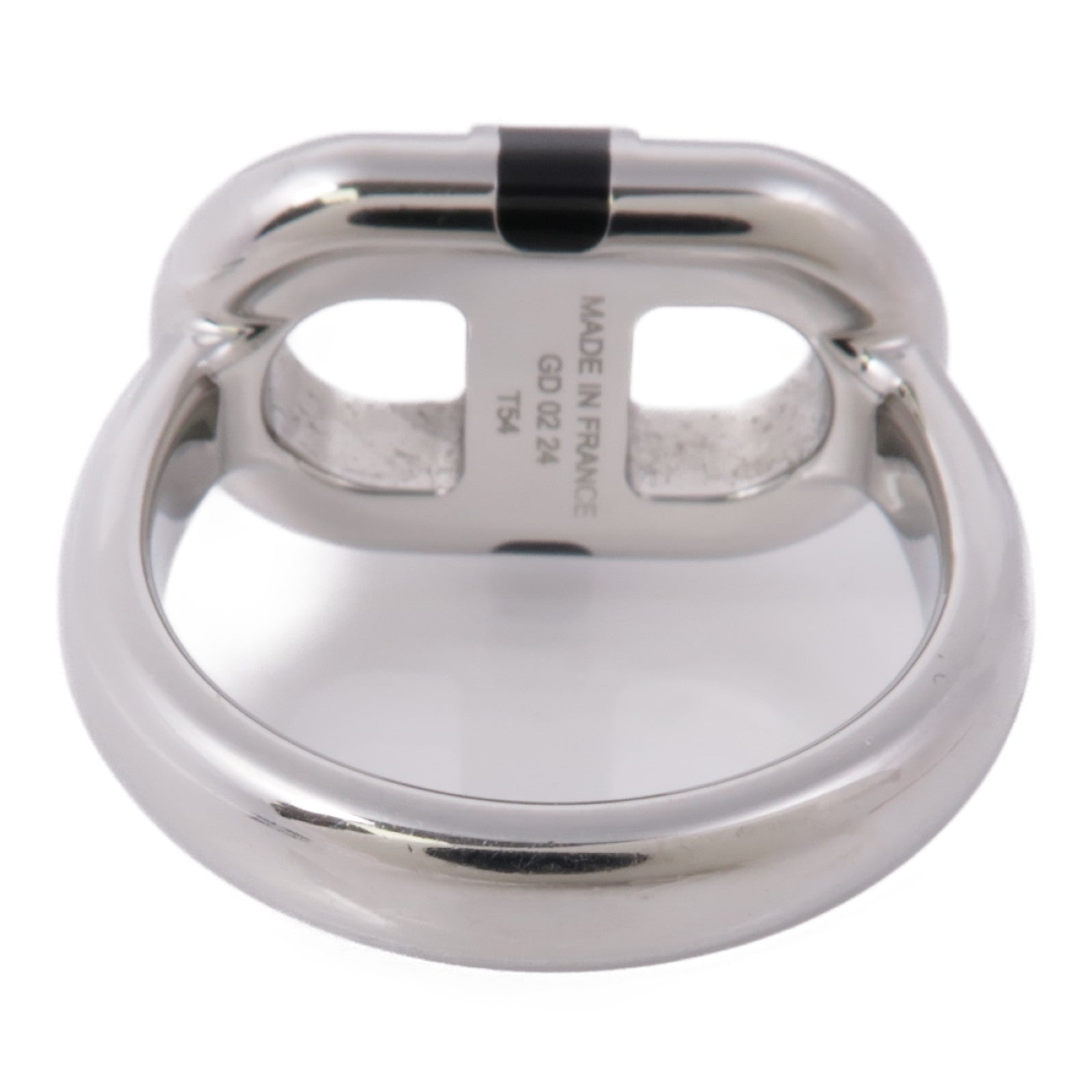 HERMES 金屬Maillon Ring戒指US#8.5