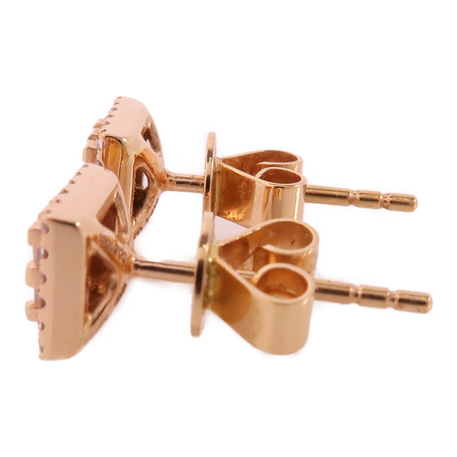 JEWELRY 18K玫瑰金Diamond Earrings鑽石耳環