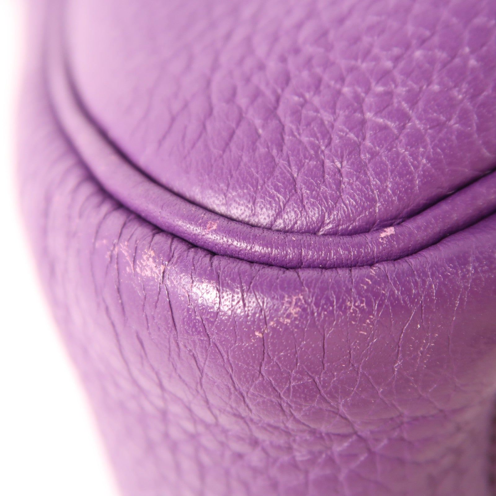 HERMES PHW Lindy 30 2 Way Shoulder Bag Taurillon Clemence Leather Anemone Purple