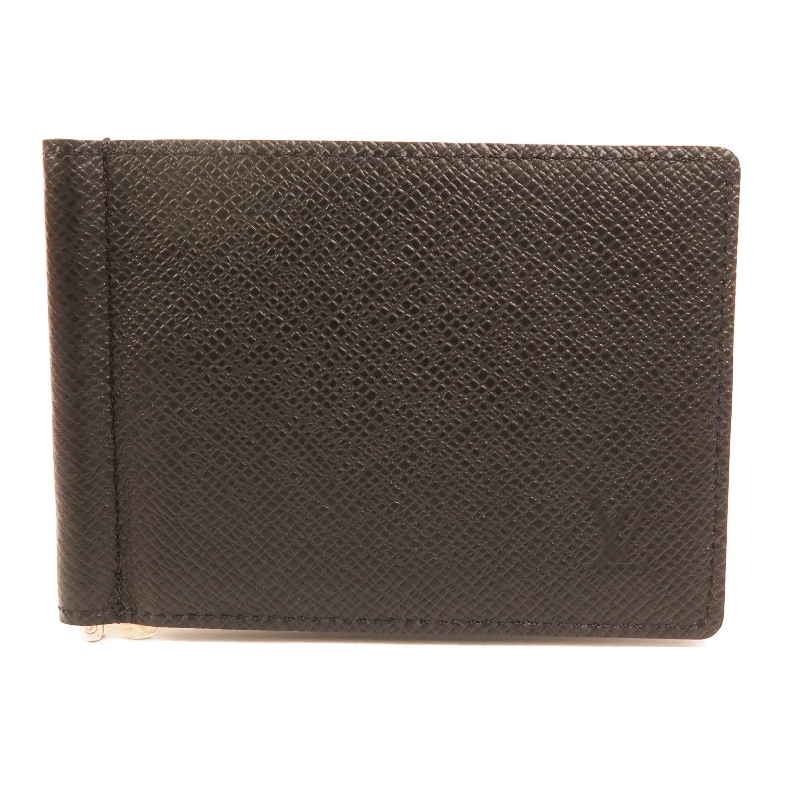 LOUIS VUITTON Taiga Portefeuille Pince Money Clip銀扣卡片套