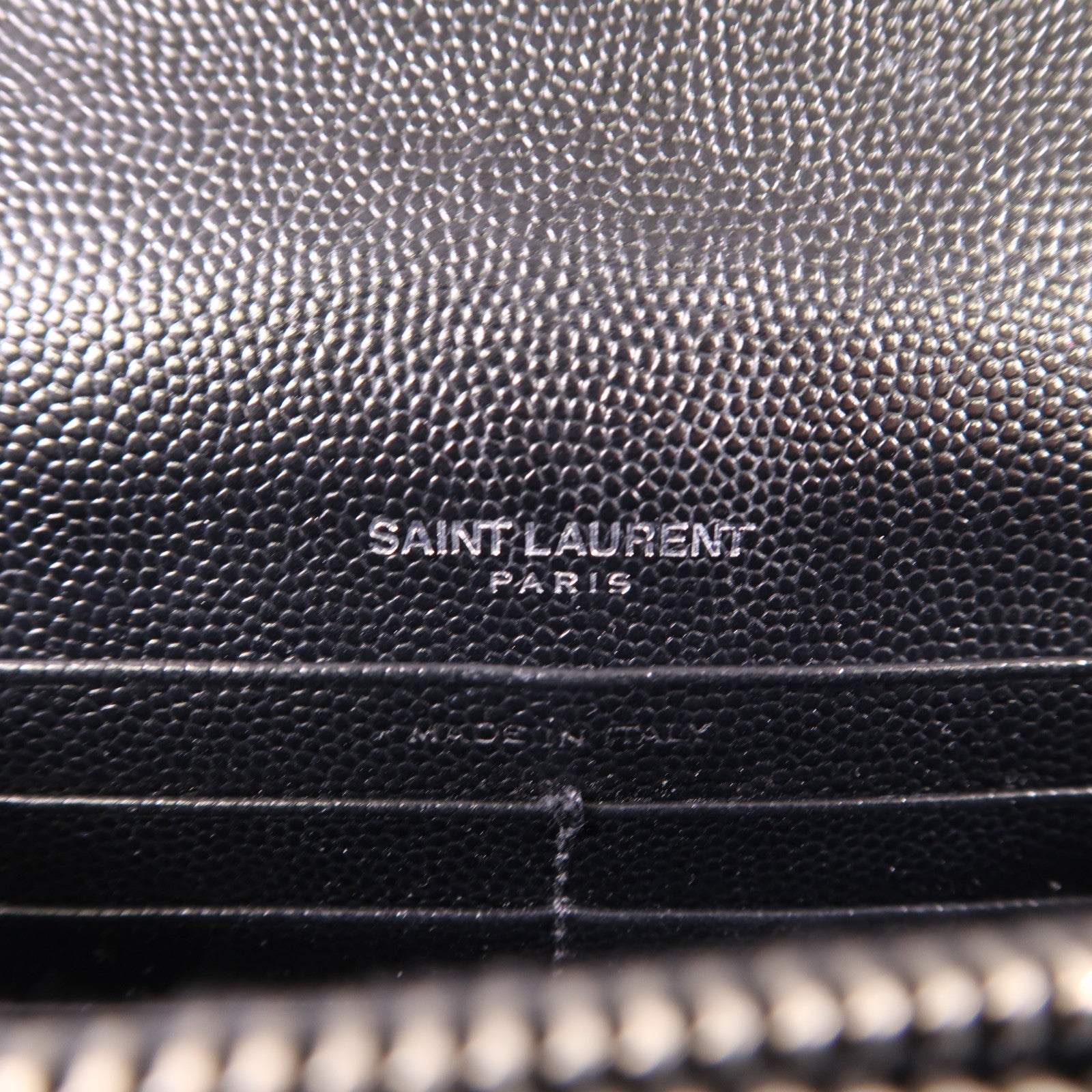 SAINT LAURENT 牛皮皮革Chain Shoulder Bag銀扣鏈帶肩背袋