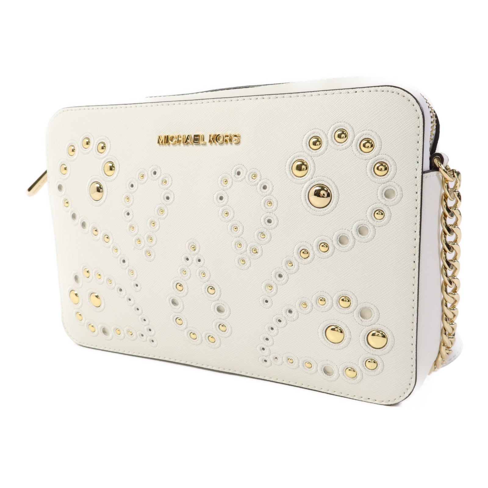 Michael Kors 牛皮皮革Chain Shoulder Bag金扣肩背袋