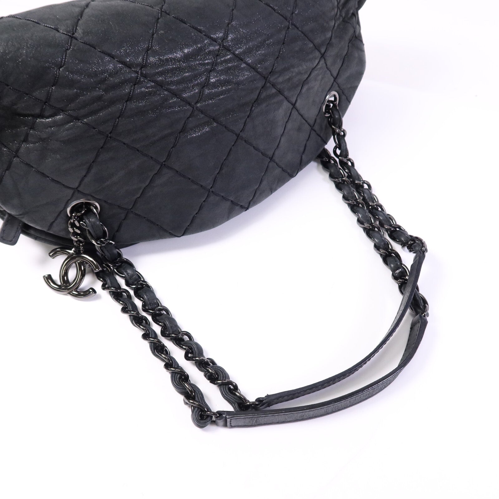 CHANEL 牛皮皮革Chain Shoulder Bag鏈帶肩背袋