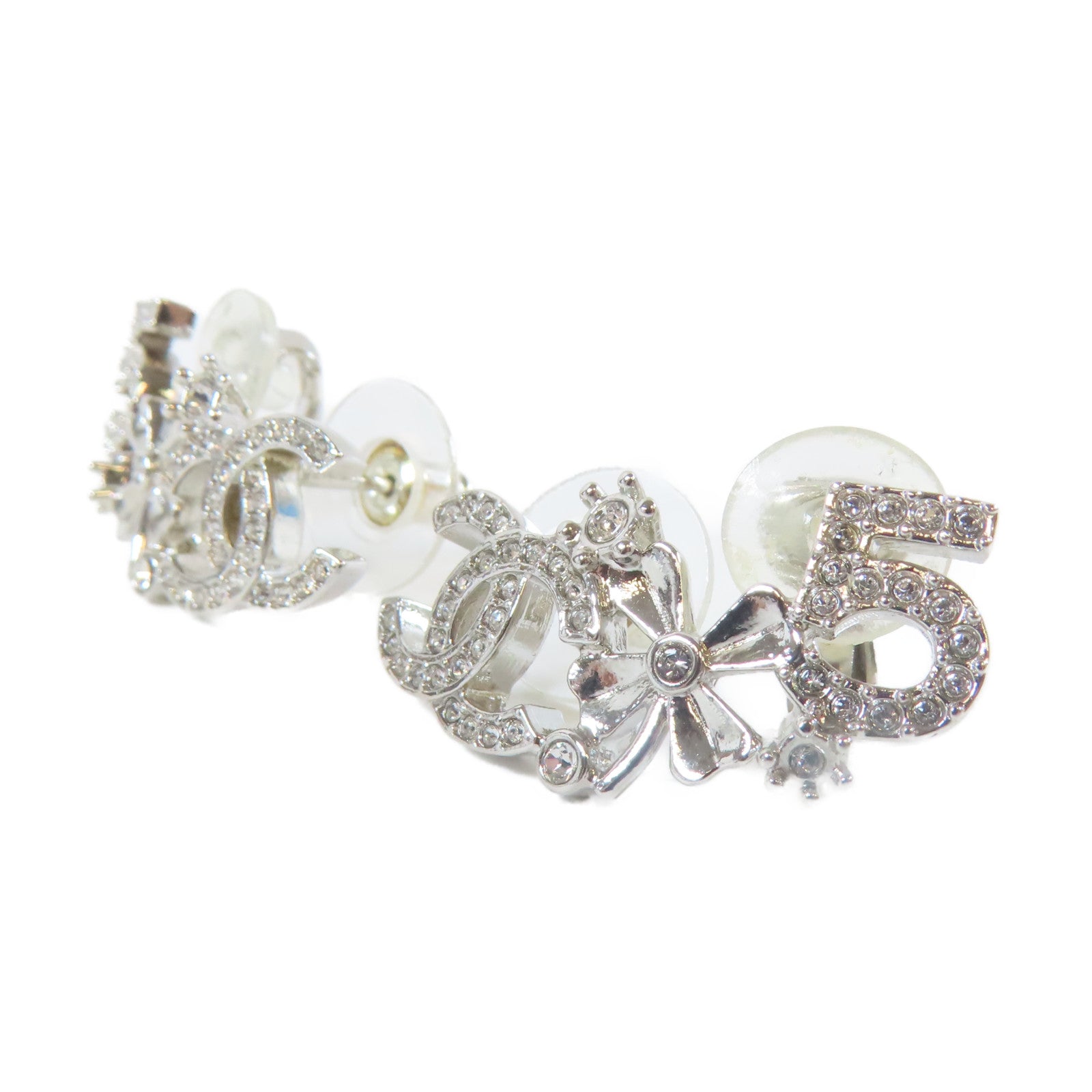 CHANEL 金屬Earrings耳環銀色