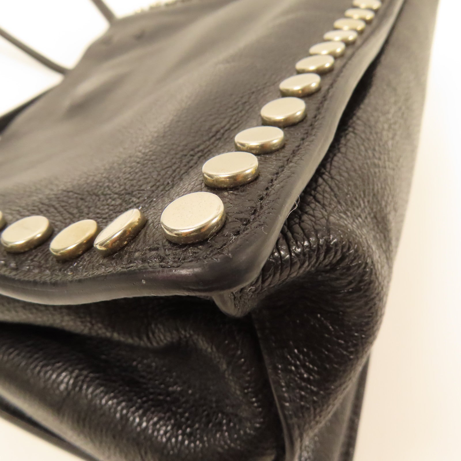 PRADA 牛皮皮革Etiquette銀扣肩背袋