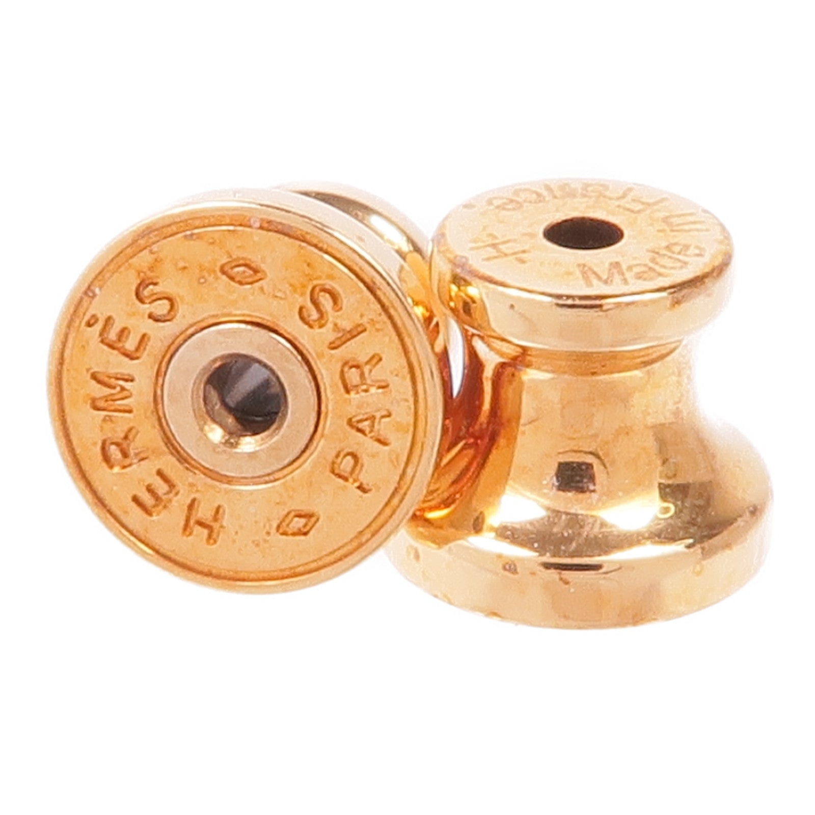 HERMES 金屬/皮革Earrings耳環