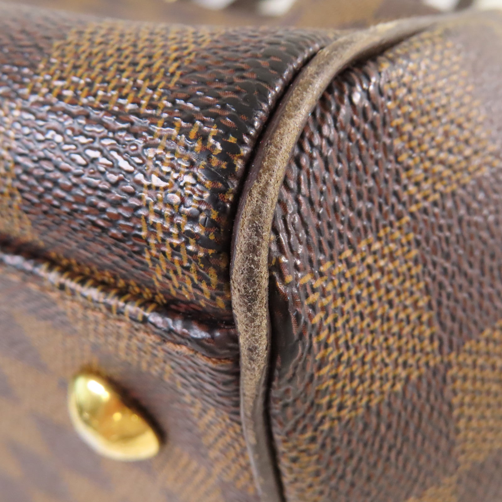 LOUIS VUITTON 【激減優惠】Damier Trevi PM 2Way Shoulder Bag金扣肩背袋啡色