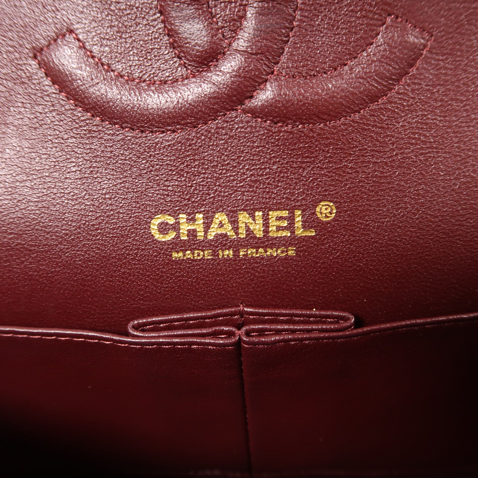 CHANEL 羊皮皮革Classic 25金扣鏈帶肩背袋