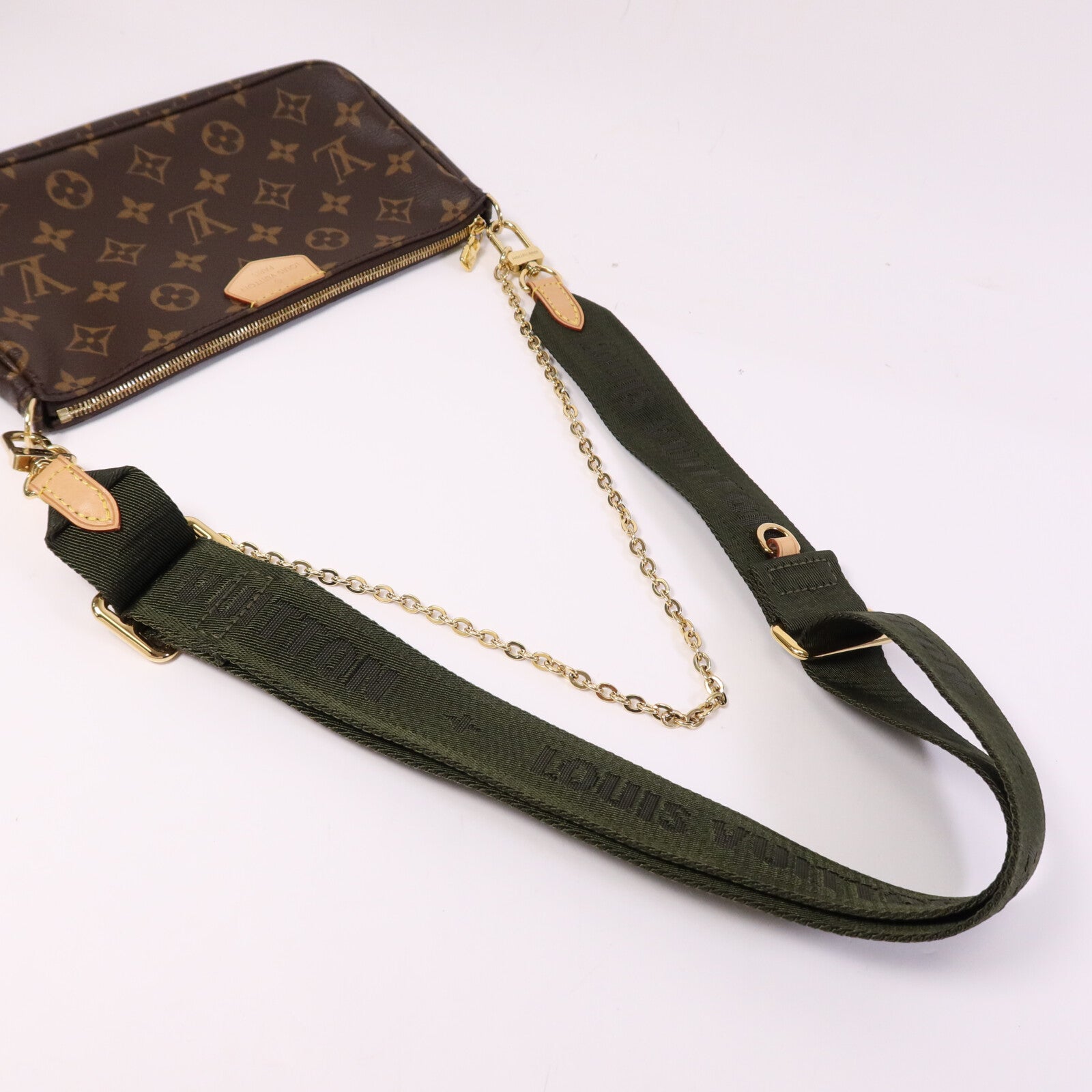 LOUIS VUITTON Monogram Multi Pochette Accessoires金扣肩背袋