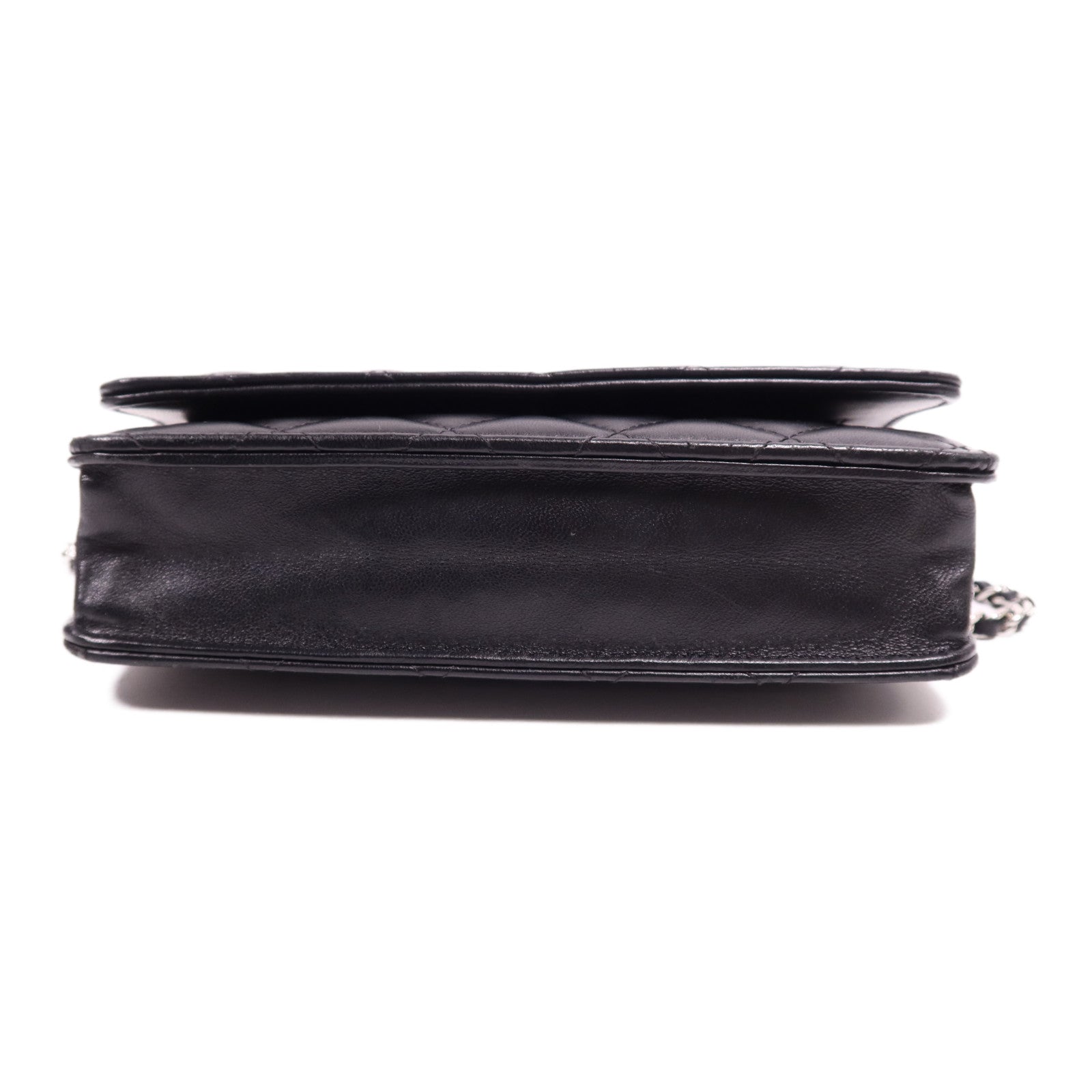 CHANEL 羊皮皮革WOC Wallet On Chain銀扣鏈帶肩背袋