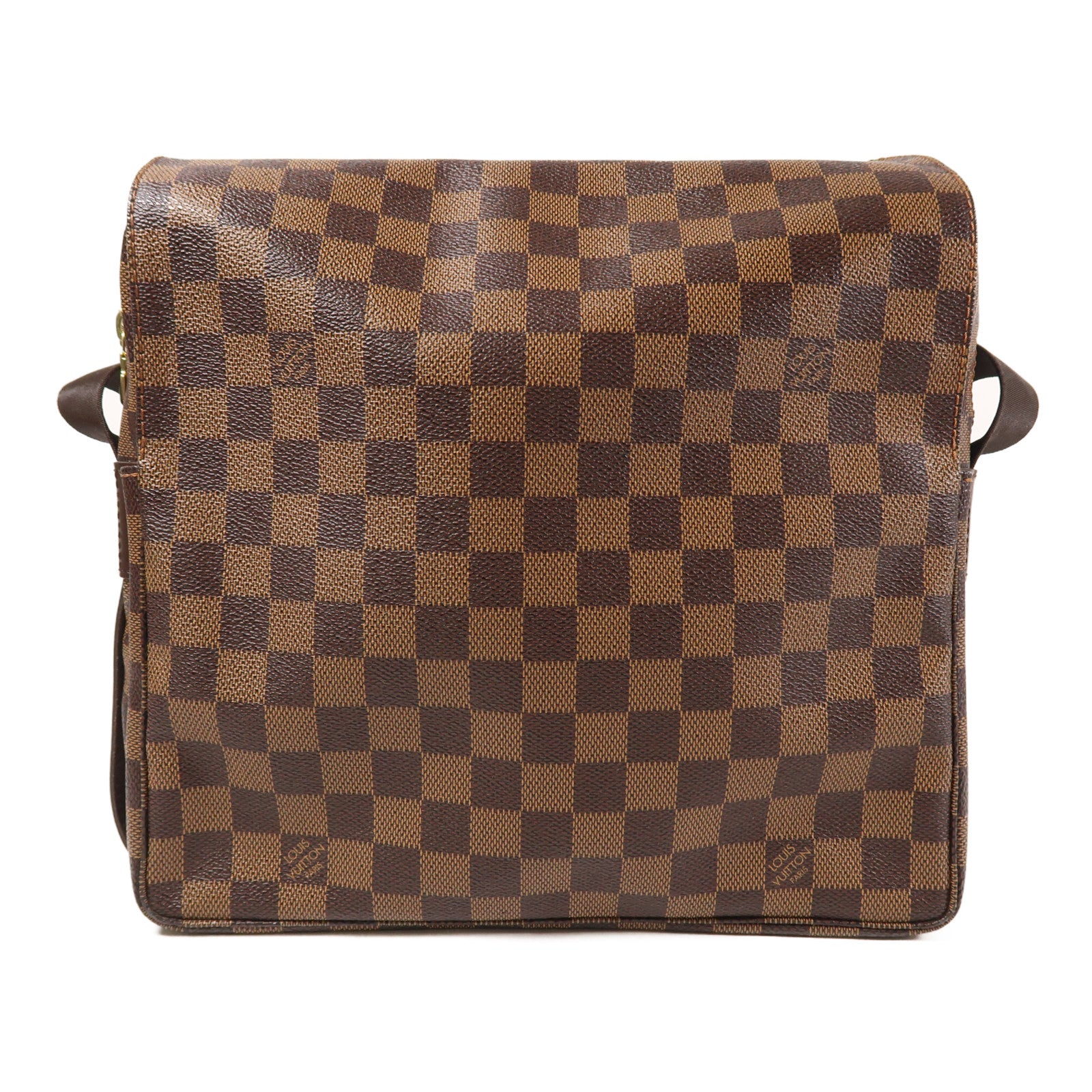 LOUIS VUITTON LV GHW Naviglio Shoulder Messenger Bag N45255 Damier Brown