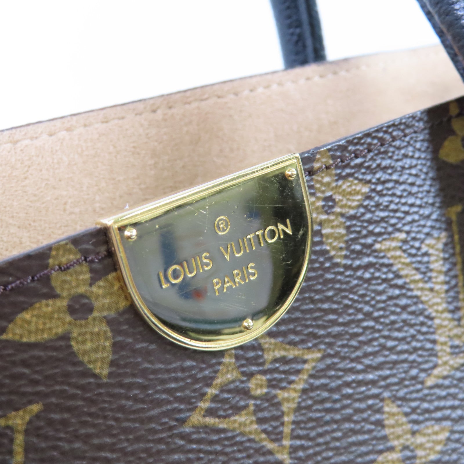 LOUIS VUITTON Monogram Flandrin 2Way Shoulder Bag金扣手挽肩背兩用袋啡色/黑色